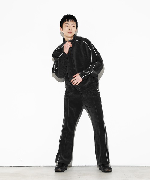 LEGENDA（レジェンダ）の「レジェンダ コーデュロイ ベロアトラックジャケット / LEGENDA Corduroy Velor Track Jacket（ブルゾン・メンズ・ブルー/ブラック/アイボリー・FREE）」の15枚目の写真