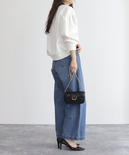 fredy emue（フレディエミュ）の「ボリュームスリーブプルオーバー（Tシャツ/カットソー・レディース・オフホワイト/カーキ/ブラック・38）」の11枚目の写真