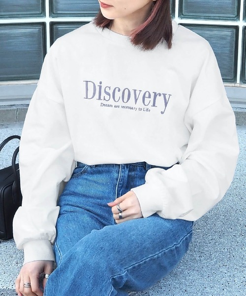 tiptop(ティップトップ)の「アソートロゴ刺繍ロンT(Tシャツ/カットソー・レディース・ホワイト系その他3/ブラック/ホワイト系その他4/ホワイト系その他5/ホワイト系その他/ホワイト系その他2/オフホワイト/ネイビー/サックスブルー・FREE)」の10枚目の写真