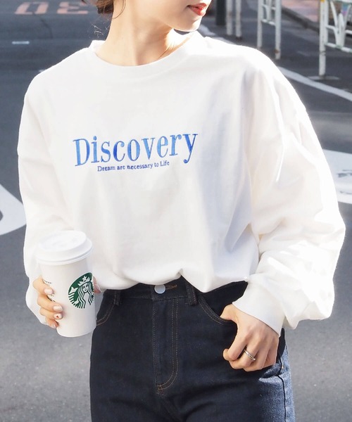 tiptop(ティップトップ)の「アソートロゴ刺繍ロンT(Tシャツ/カットソー・レディース・ホワイト系その他3/ブラック/ホワイト系その他4/ホワイト系その他5/ホワイト系その他/ホワイト系その他2/オフホワイト/ネイビー/サックスブルー・FREE)」の14枚目の写真