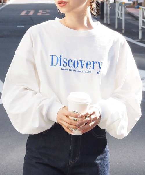 tiptop(ティップトップ)の「アソートロゴ刺繍ロンT(Tシャツ/カットソー・レディース・ホワイト系その他3/ブラック/ホワイト系その他4/ホワイト系その他5/ホワイト系その他/ホワイト系その他2/オフホワイト/ネイビー/サックスブルー・FREE)」の15枚目の写真