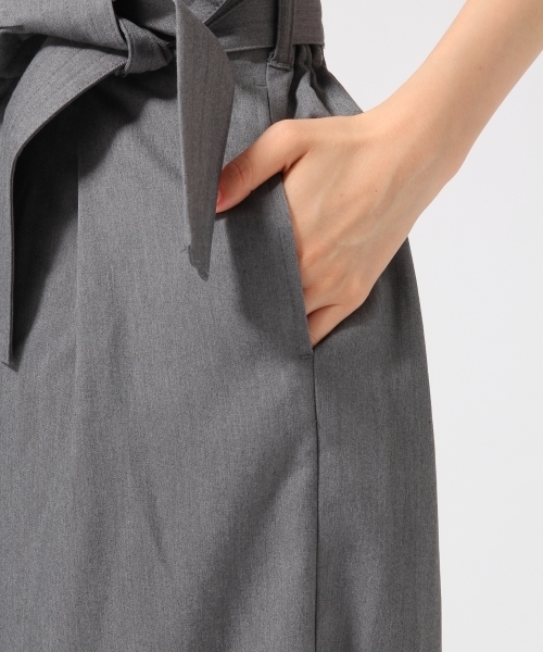 HARE（ハレ）の「フトベルトワイドタックパンツ(HARE)（スラックス・レディース・ブラック/グレー/インディゴブルー・FREE）」の20枚目の写真