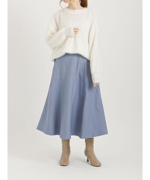 Te chichi（テチチ）の「フラップボタンフレアスカート（スカート・レディース・ネイビー/イエロー/ブルー・ﾌﾘ-）」の18枚目の写真