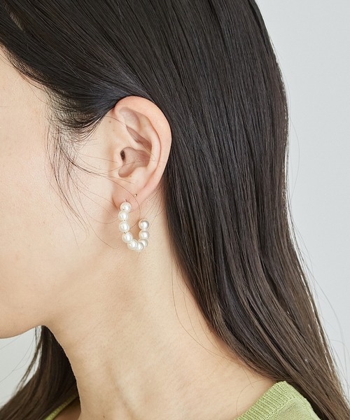 パール フープピアス パール フープピアス（075590-075591） ｜ women（ウィメンズ