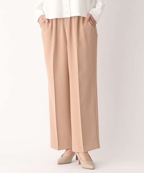 OPAQUE.CLIP（オペークドットクリップ）の「◆ストレッチイージーワイドパンツ【美脚シルエット】（その他パンツ・レディース・オフホワイト/ライトグレー/ベージュ/ブラック・34/36/38/40/42）」の17枚目の写真