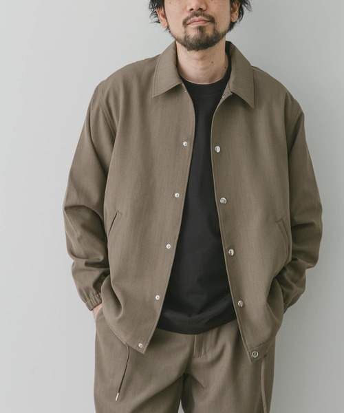 URBAN RESEARCH DOORS（アーバンリサーチドアーズ）の「『セットアップ対応』『吸水速乾』セオアルファコーチジャケット（ブルゾン・メンズ・ネイビー/ブラック/モカ・LARGE/MEDIUM）」の21枚目の写真