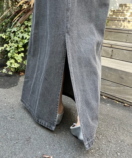 CIAOPANIC（チャオパニック）の「フリルデニムワンピース/コートワンピース（ワンピース・レディース・ブラック/ブルー・FREE）」の16枚目の写真