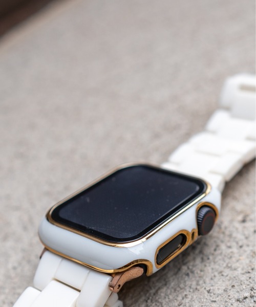zandy(ズィーアンドワイ)の「zandy/ズィー・アンド・ワイ Apple Watch【ツヤハードケース】 アップルウォッチケース カバー ハードツヤタイプ 全面保護 ガラスフィルム一体式 /// case4(デジタル腕時計・メンズ・グリーン/ピンク/レッド/ブラック/ホワイト/ネイビー・40/44)」の2枚目の写真
