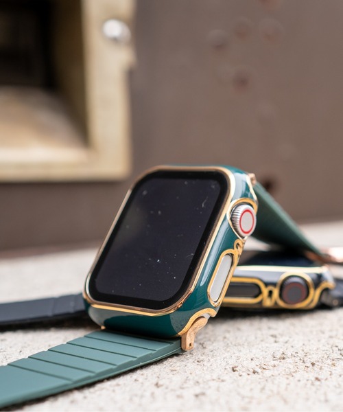 zandy(ズィーアンドワイ)の「zandy/ズィー・アンド・ワイ Apple Watch【ツヤハードケース】 アップルウォッチケース カバー ハードツヤタイプ 全面保護 ガラスフィルム一体式 /// case4(デジタル腕時計・メンズ・グリーン/ピンク/レッド/ブラック/ホワイト/ネイビー・40/44)」の4枚目の写真