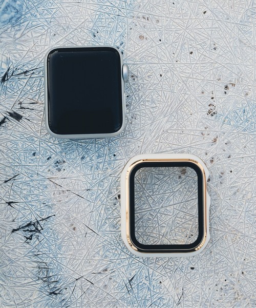 zandy(ズィーアンドワイ)の「zandy/ズィー・アンド・ワイ Apple Watch【ツヤハードケース】 アップルウォッチケース カバー ハードツヤタイプ 全面保護 ガラスフィルム一体式 /// case4(デジタル腕時計・メンズ・グリーン/ピンク/レッド/ブラック/ホワイト/ネイビー・40/44)」の11枚目の写真