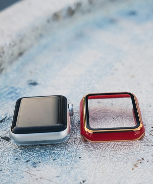 zandy(ズィーアンドワイ)の「zandy/ズィー・アンド・ワイ Apple Watch【ツヤハードケース】 アップルウォッチケース カバー ハードツヤタイプ 全面保護 ガラスフィルム一体式 /// case4(デジタル腕時計・メンズ・グリーン/ピンク/レッド/ブラック/ホワイト/ネイビー・40/44)」の22枚目の写真