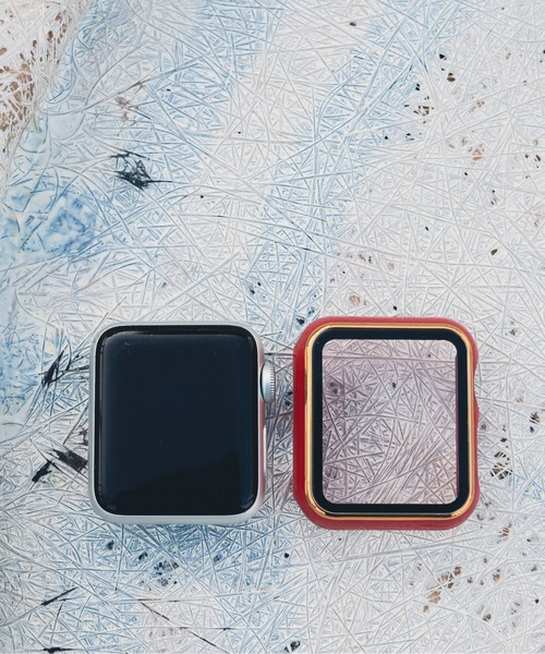zandy(ズィーアンドワイ)の「zandy/ズィー・アンド・ワイ Apple Watch【ツヤハードケース】 アップルウォッチケース カバー ハードツヤタイプ 全面保護 ガラスフィルム一体式 /// case4(デジタル腕時計・メンズ・グリーン/ピンク/レッド/ブラック/ホワイト/ネイビー・40/44)」の7枚目の写真