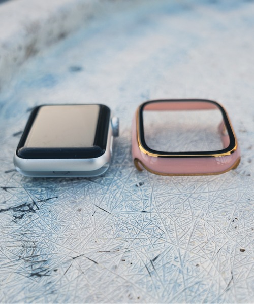 zandy(ズィーアンドワイ)の「zandy/ズィー・アンド・ワイ Apple Watch【ツヤハードケース】 アップルウォッチケース カバー ハードツヤタイプ 全面保護 ガラスフィルム一体式 /// case4(デジタル腕時計・メンズ・グリーン/ピンク/レッド/ブラック/ホワイト/ネイビー・40/44)」の9枚目の写真