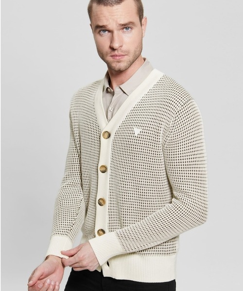 Guess(ゲス)の「Eco Tom Cardigan(カーディガン/ボレロ・メンズ・ベージュ・X-LARGE/MEDIUM/LARGE/SMALL)」の5枚目の写真