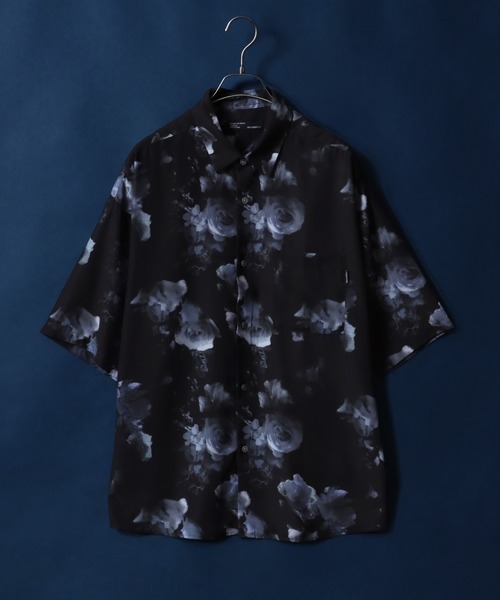 ANPAS(アンパス)の「Cool Touch Total Pattern Print Oversized Silky Shirt/接触冷感 総柄プリント オーバーサイズ シルクタッチ シャツ(シャツ/ブラウス・メンズ・ブラック系その他/グリーン系その他/ホワイト系その他2/ホワイト系その他4/ホワイト系その他5/ブラック系その他2/ブラック系その他3/ブラック系その他4/ブラック系その他5/ホワイト系その他/ホワイト系その他3/ブラック/グレー/ホワイト/ブルー系その他/ホワイト系その他6/ブラック系その他7/ブラック系その他6/ブラック系/ブラック系1/ホワイト系その他7/グレー系その他/ブルー・L/M)」の11枚目の写真