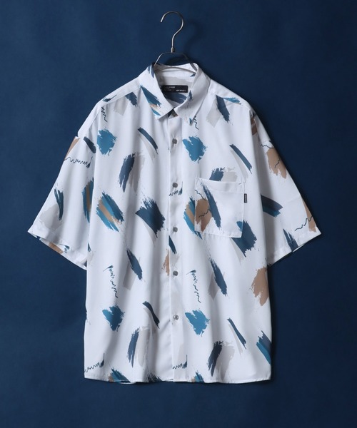 ANPAS(アンパス)の「Cool Touch Total Pattern Print Oversized Silky Shirt/接触冷感 総柄プリント オーバーサイズ シルクタッチ シャツ(シャツ/ブラウス・メンズ・ブラック系その他/グリーン系その他/ホワイト系その他2/ホワイト系その他4/ホワイト系その他5/ブラック系その他2/ブラック系その他3/ブラック系その他4/ブラック系その他5/ホワイト系その他/ホワイト系その他3/ブラック/グレー/ホワイト/ブルー系その他/ホワイト系その他6/ブラック系その他7/ブラック系その他6/ブラック系/ブラック系1/ホワイト系その他7/グレー系その他/ブルー・L/M)」の7枚目の写真