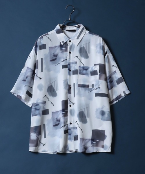 ANPAS(アンパス)の「Cool Touch Total Pattern Print Oversized Silky Shirt/接触冷感 総柄プリント オーバーサイズ シルクタッチ シャツ(シャツ/ブラウス・メンズ・ブラック系その他/グリーン系その他/ホワイト系その他2/ホワイト系その他4/ホワイト系その他5/ブラック系その他2/ブラック系その他3/ブラック系その他4/ブラック系その他5/ホワイト系その他/ホワイト系その他3/ブラック/グレー/ホワイト/ブルー系その他/ホワイト系その他6/ブラック系その他7/ブラック系その他6/ブラック系/ブラック系1/ホワイト系その他7/グレー系その他/ブルー・L/M)」の8枚目の写真