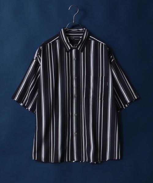 ANPAS(アンパス)の「Cool Touch Total Pattern Print Oversized Silky Shirt/接触冷感 総柄プリント オーバーサイズ シルクタッチ シャツ(シャツ/ブラウス・メンズ・ブラック系その他/グリーン系その他/ホワイト系その他2/ホワイト系その他4/ホワイト系その他5/ブラック系その他2/ブラック系その他3/ブラック系その他4/ブラック系その他5/ホワイト系その他/ホワイト系その他3/ブラック/グレー/ホワイト/ブルー系その他/ホワイト系その他6/ブラック系その他7/ブラック系その他6/ブラック系/ブラック系1/ホワイト系その他7/グレー系その他/ブルー・L/M)」の12枚目の写真