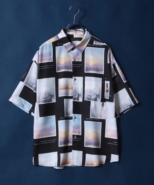 ANPAS(アンパス)の「Cool Touch Total Pattern Print Oversized Silky Shirt/接触冷感 総柄プリント オーバーサイズ シルクタッチ シャツ(シャツ/ブラウス・メンズ・ブラック系その他/グリーン系その他/ホワイト系その他2/ホワイト系その他4/ホワイト系その他5/ブラック系その他2/ブラック系その他3/ブラック系その他4/ブラック系その他5/ホワイト系その他/ホワイト系その他3/ブラック/グレー/ホワイト/ブルー系その他/ホワイト系その他6/ブラック系その他7/ブラック系その他6/ブラック系/ブラック系1/ホワイト系その他7/グレー系その他/ブルー・L/M)」の13枚目の写真