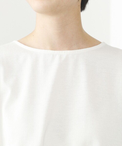 BEAMS HEART(ビームスハート)の「BEAMS HEART / ビッグブロッキング プルオーバー(Tシャツ/カットソー・レディース・ブラウン系その他3/オフホワイト/チャコールグレー・FREE)」の12枚目の写真