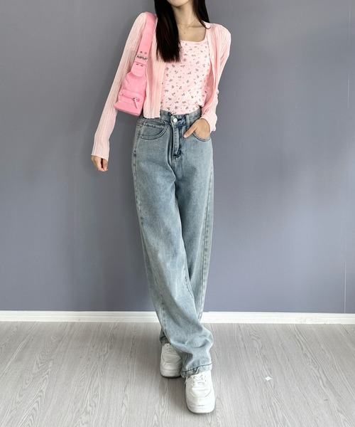 Silly（シリー）の「【韓国コーデに！日焼け対策も◎】8colorシースルーカーディガン（カーディガン/ボレロ・レディース・パープル/イエロー/ライトグリーン/ホワイト/ピンク/ライトブルー/ブラック/アイボリー・FREE）」の17枚目の写真