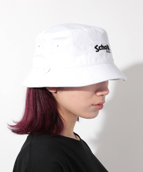 schott（ショット）の「【SCHOTT】ロゴツイルバケットハット　SC007　定番商品（ハット・メンズ・ブルー/ブラック/ベージュ/ホワイト・FREE）」の8枚目の写真