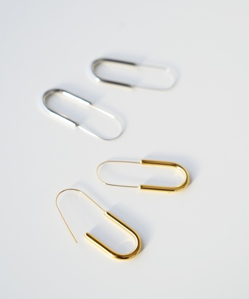 IAMUSE(アイアミューズ)の「金属アレルギー対応 スリムオーバルフープピアス S0989【IAMUSE】(ピアス(両耳用)・レディース・シルバー/ゴールド・FREE)」の14枚目の写真