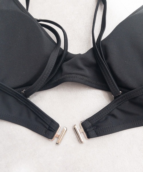 QFORON（キュフォロン）の「シアートップス付きハイウェスト水着セットアップ（水着・レディース・ブラック・LL/M/L）」の21枚目の写真