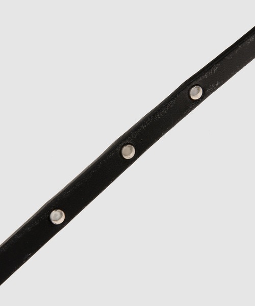 TAKAHIROMIYASHITATheSoloIst.(タカヒロミヤシタザソロイスト)の「single pin buckle belt.(25mm)(ベルト・メンズ・ブラック・ONE SIZE)」の3枚目の写真