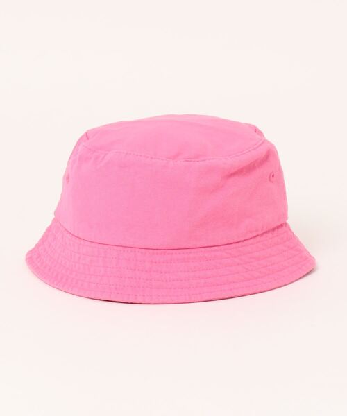 BENETTON (UNITED COLORS OF BENETTON)(ベネトンユナイテッドカラーズオブベネトン)の「キッズカットループロゴ刺繍バケットハット・帽子B(ハット・キッズ・ネイビー/ピンク・SMALL/MEDIUM)」の3枚目の写真