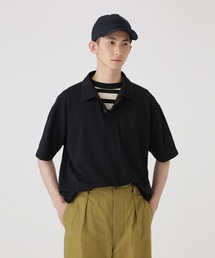 MHL エムエイチエル コットン ポロシャツ ブラック size M MHL.（エムエイチエル）の「AIRTEX COTTON JERSEY（ポロシャツ