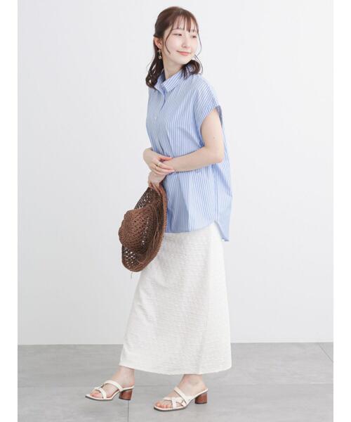 Te chichi TERRASSE（テチチテラス）の「ポコポコナロースカート（スカート・レディース・オフホワイト/ブラック/イエロー・F）」の21枚目の写真