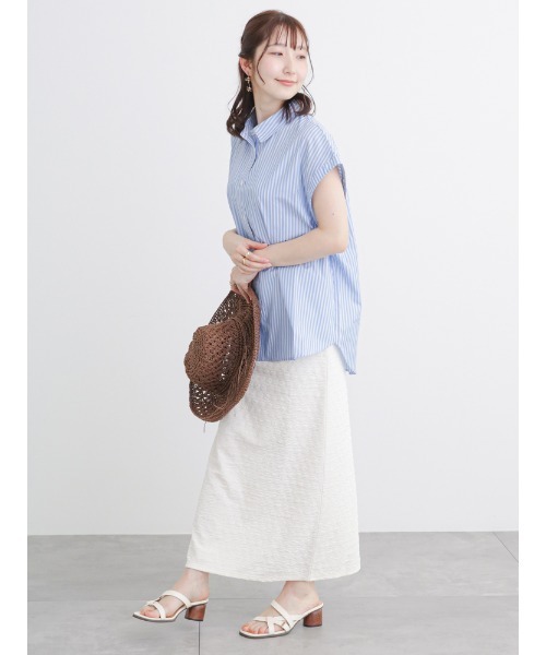 Te chichi TERRASSE（テチチテラス）の「ポコポコナロースカート（スカート・レディース・オフホワイト/ブラック/イエロー・F）」の19枚目の写真