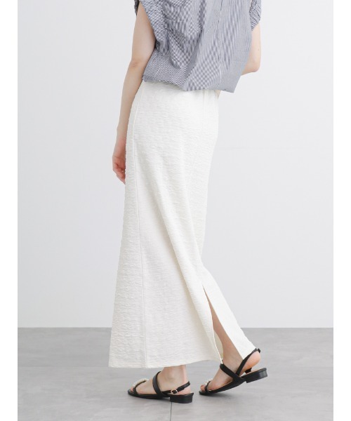 Te chichi TERRASSE（テチチテラス）の「ポコポコナロースカート（スカート・レディース・オフホワイト/ブラック/イエロー・F）」の11枚目の写真