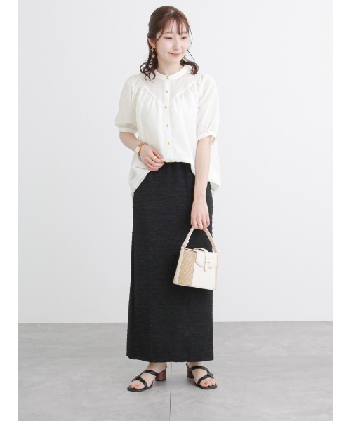 Te chichi TERRASSE（テチチテラス）の「ポコポコナロースカート（スカート・レディース・オフホワイト/ブラック/イエロー・F）」の20枚目の写真