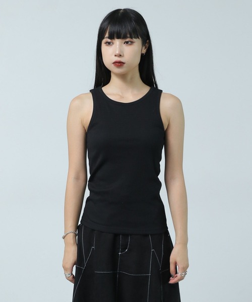 PAGEBOY（ページボーイ）の「アメスリカップツキタンク（タンクトップ・レディース・オフホワイト/ブラック/マスタード・FREE）」の6枚目の写真