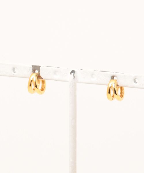 macaroni edge(マカロニエッジ)の「〈macaroni edge/マカロニエッジ〉プチリング ピアス(ピアス(両耳用)・レディース・ゴールド/シルバー・FREE)」の3枚目の写真