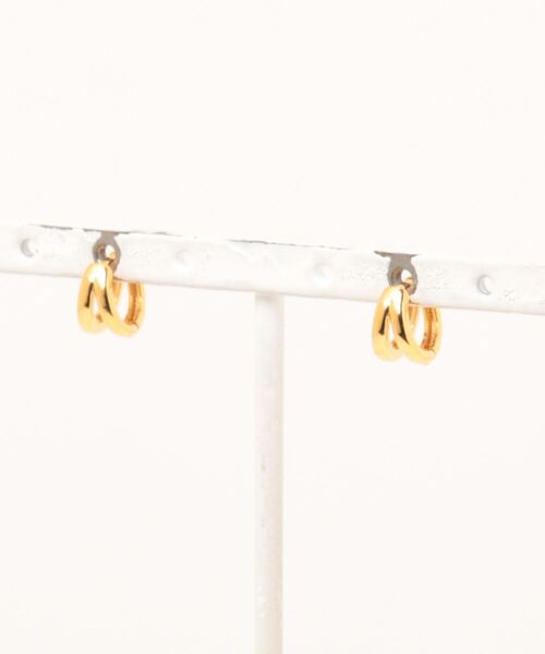 macaroni edge(マカロニエッジ)の「〈macaroni edge/マカロニエッジ〉プチリング ピアス(ピアス(両耳用)・レディース・ゴールド/シルバー・FREE)」の5枚目の写真