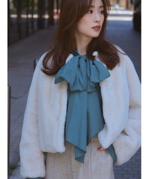 ECOPELショートファージャケット