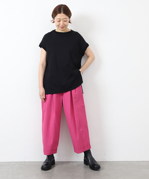 JOURNAL STANDARD LUXE（ジャーナルスタンダード　ラックス）の「タイプワッシャー タックパンツ（その他パンツ・レディース・ブラック/ピンク・MEDIUM/SMALL）」の21枚目の写真