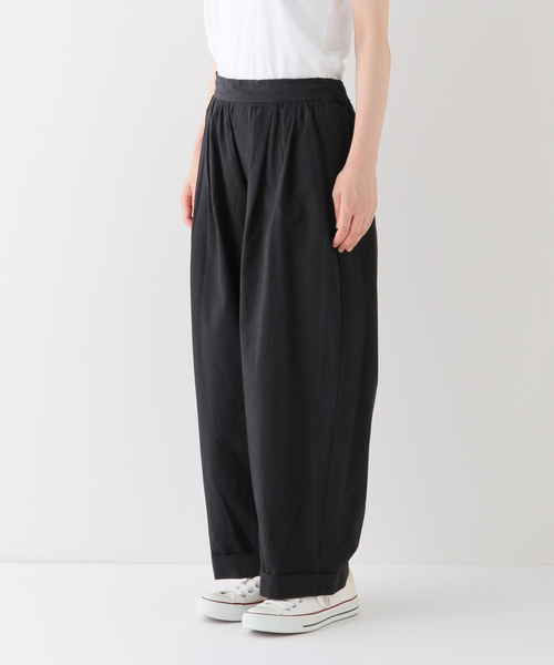 JOURNAL STANDARD LUXE（ジャーナルスタンダード　ラックス）の「タイプワッシャー タックパンツ（その他パンツ・レディース・ブラック/ピンク・MEDIUM/SMALL）」の4枚目の写真