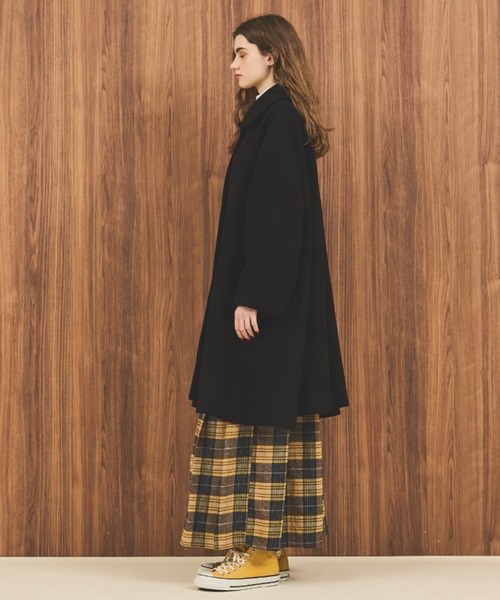 MERLOT（メルロー）の「Aライン丸襟コート（ステンカラーコート