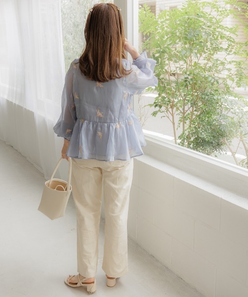 flower(フラワー)の「シャープハンドルバッグ(ショルダーバッグ・レディース・ホワイト・FREE)」の7枚目の写真