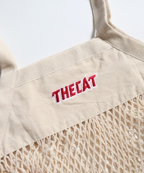 ROOPTOKYO（ループトウキョウ）の「SAVE SHOCK/セーブショック THE CAT MESH TOTE メッシュバッグ（ショルダーバッグ・メンズ・ブルー/イエロー/オリーブ/ナチュラル・ONE SIZE）」の5枚目の写真