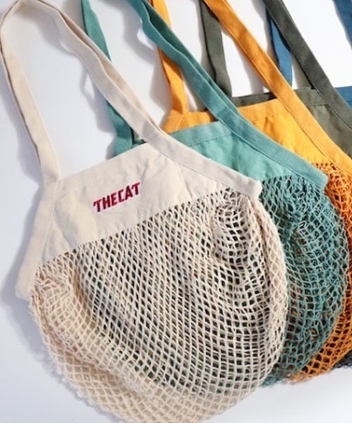 ROOPTOKYO（ループトウキョウ）の「SAVE SHOCK/セーブショック THE CAT MESH TOTE メッシュバッグ（ショルダーバッグ・メンズ・ブルー/イエロー/オリーブ/ナチュラル・ONE SIZE）」の21枚目の写真