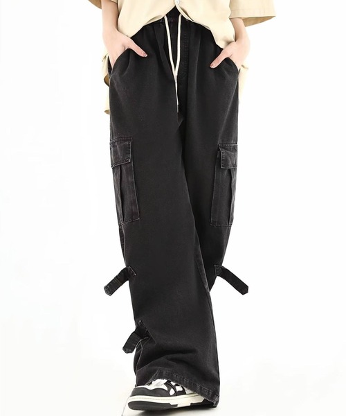 Burner（バーナー）の「【OKUOKU　0909】ルーズシルエット カーゴパンツ oku-bottom-728662259132-38 MC U（カーゴパンツ・メンズ・ブラウン/ブラック・XL/M/L）」の2枚目の写真