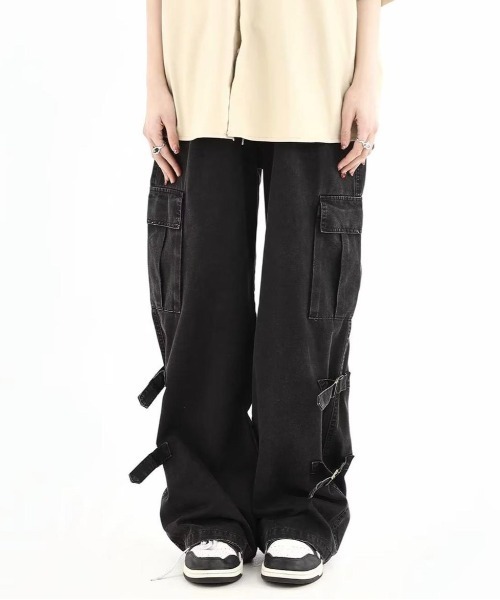 Burner（バーナー）の「【OKUOKU　0909】ルーズシルエット カーゴパンツ oku-bottom-728662259132-38 MC U（カーゴパンツ・メンズ・ブラウン/ブラック・XL/M/L）」の15枚目の写真