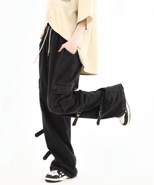 Burner（バーナー）の「【OKUOKU　0909】ルーズシルエット カーゴパンツ oku-bottom-728662259132-38 MC U（カーゴパンツ・メンズ・ブラウン/ブラック・XL/M/L）」の14枚目の写真