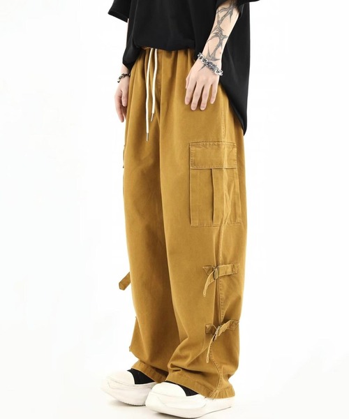 Burner（バーナー）の「【OKUOKU　0909】ルーズシルエット カーゴパンツ oku-bottom-728662259132-38 MC U（カーゴパンツ・メンズ・ブラウン/ブラック・XL/M/L）」の8枚目の写真