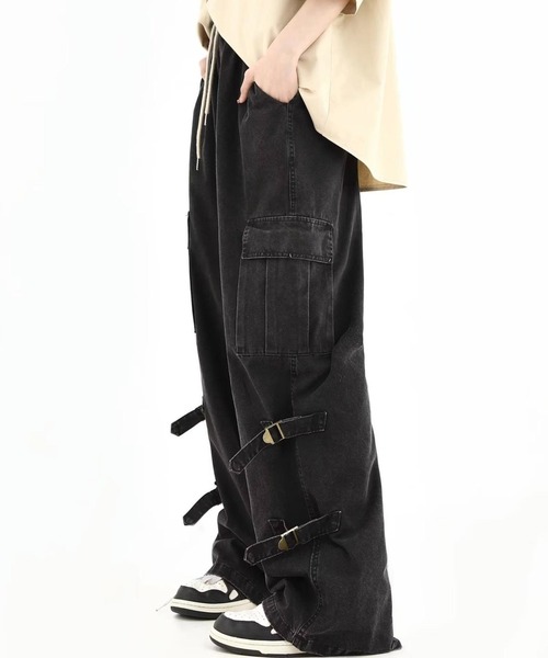 Burner（バーナー）の「【OKUOKU　0909】ルーズシルエット カーゴパンツ oku-bottom-728662259132-38 MC U（カーゴパンツ・メンズ・ブラウン/ブラック・XL/M/L）」の11枚目の写真